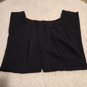 Garfield & Marks Sydney Trouser‎ Black Pleated High Rise Dress Pants Size 4